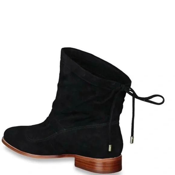 Clarks Black Suede Ankle Booties size 9 - Picture 1 of 9